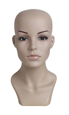 Female Male Wall Mounted Head Mannequin Stand Hat Jewelry Wig