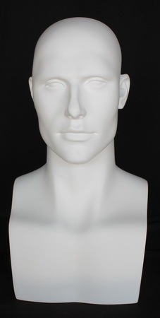 Fiberglass Matte White Male Display Head MM-EraW2